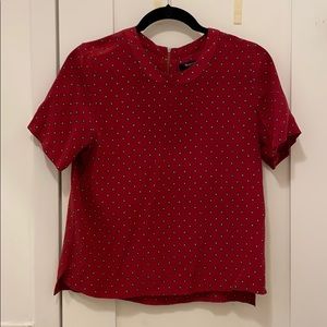 100% silk madewell blouse RARE!